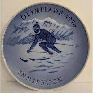 1976 Royal Copenhagen Innsbruck Olympiade Winter Olympics Plate